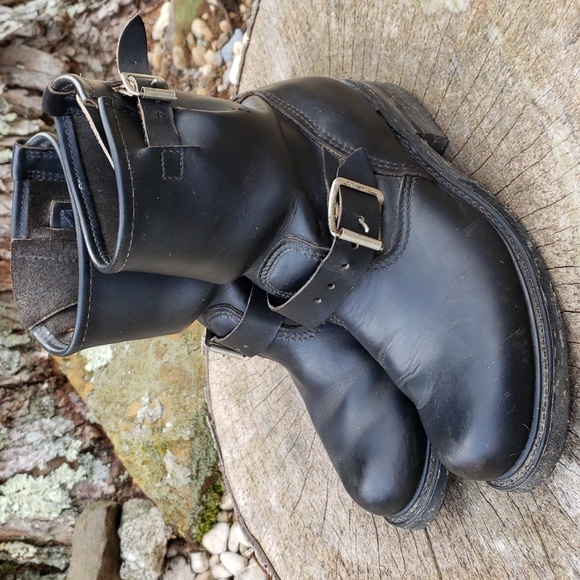Leather Moto Engineer Boots - Picture 11 of 11